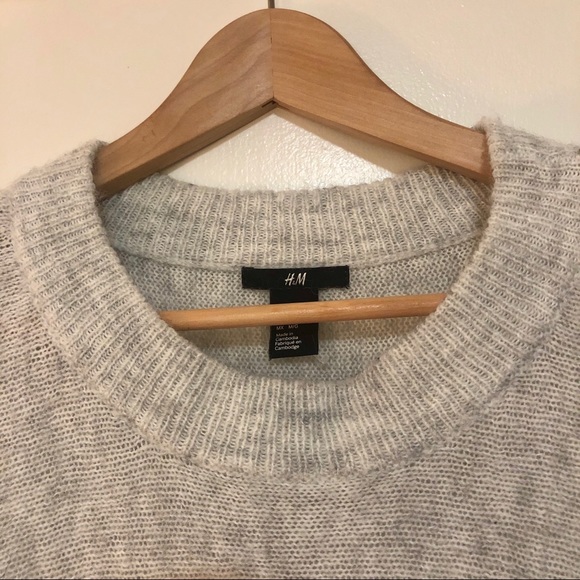 SOLD - H&M grey marbled knit sweater dress - Picture 3 of 8